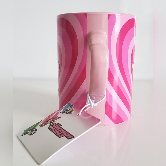 Powerpuff Girls Heart Mug Cartoon Pink Coffee Mug Cup Jumbo NWT - Picture 6 of 13